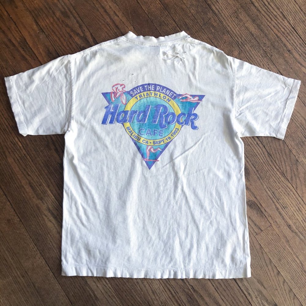 Vintage Destroyed 1993 Hard Rock Cafe Malibu Tee